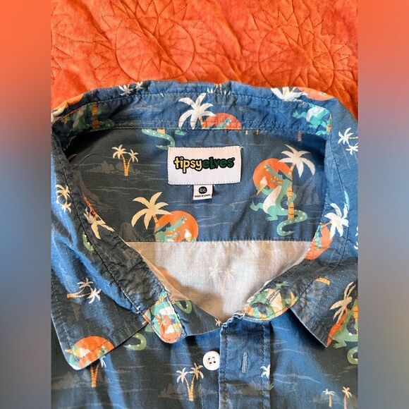 Tipsy Elves alligator palm tree button down - Picture 4 of 4